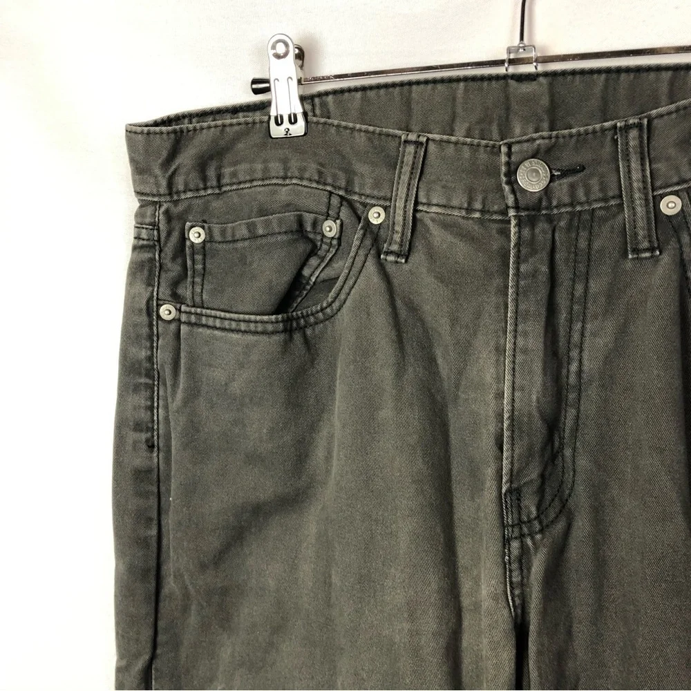 Levi's 514 Straight Fit Gray Jeans 34 X 34